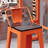 Industrial Style High Table And Chairs Set 6 - Person Solid Wood Top Trestle Dining Set