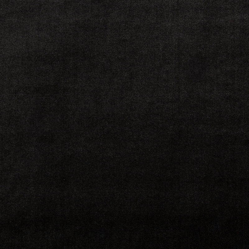 Duchess Velvet Silk Fabric, Caviar