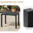 Bridgitte Aluminum Side Table-1324471