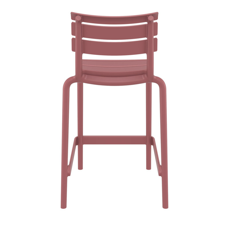Ruta Outdoor Counter Stool, 25.60", Marsala