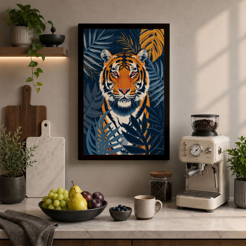 Print, 36x24 - 91.4 x 61.0 cm, Teal Border