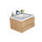Curly 41.75'' Single Bathroom Vanity with Acrylic Top-1135354150