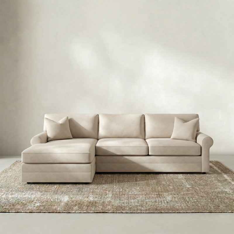 Carolina Upholstery Studio Charlie Sofa With Chaise Sectional - Thumbnail 3
