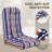 2 Piece 4.7" Thick High Back Chair Cushion Indoor and Outdoor Seat / Back Cushions with Straps, Adjustable Back Buckle-875288022