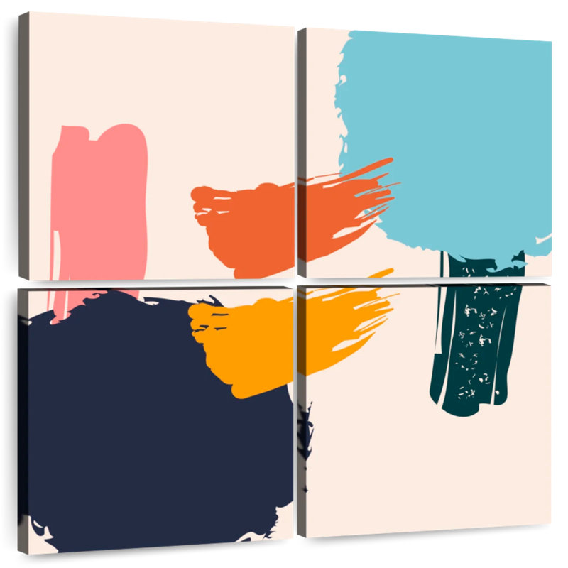 Couleurs abstraites minimalistes, H 26 po x l 26 po