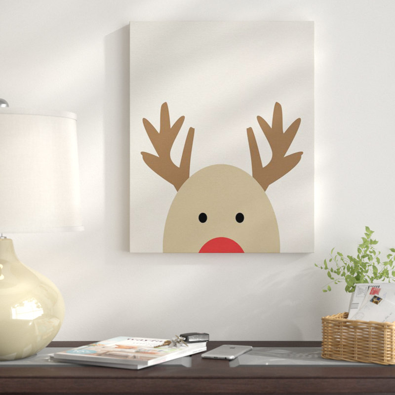 " Reindeer ", 20" H x 16" W, Wrapped Canvas