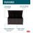 Keter Glenwood 101 Gallon Durable Resin Outdoor Storage and Organization Deck Box For Patio Furniture and Supplies, Brown