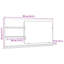  Bathroom Mirror Cabinet Oak 90X11x45 Cm Engineered Wood