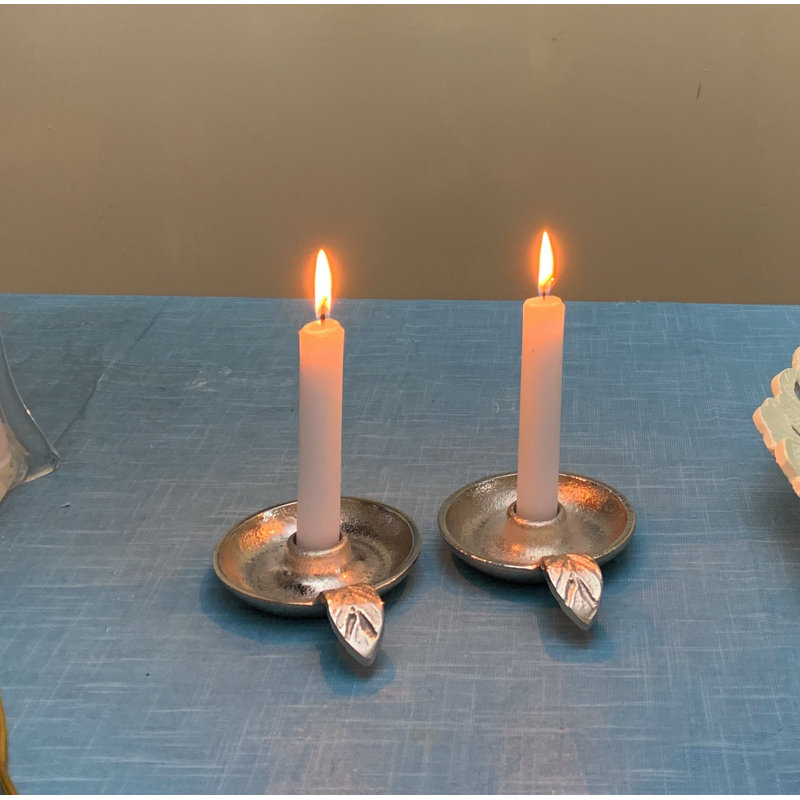 Plat de table en métal 1,5 po, Argent