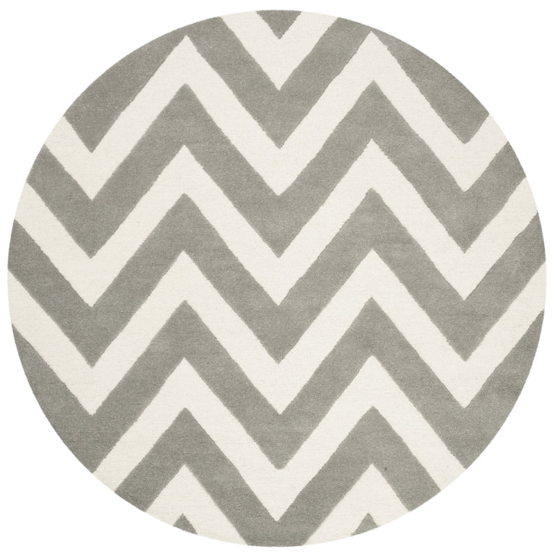 Krystyna Hand Tufted Wool Rug, Round 5'