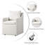 Upholstered Back Dining Chair With Casters-293643820