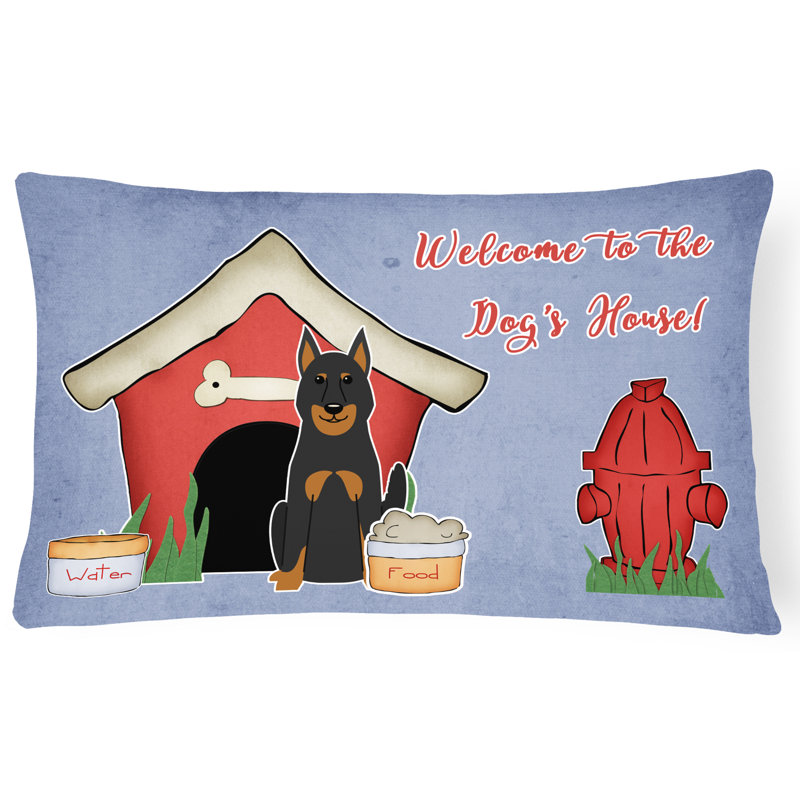 Coussin lombaire bleu intérieur/extérieur pour chien sauvage