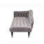 Chaise longue de luxe en tissu gris-2054573692
