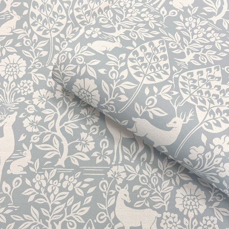 10.05m x 53cm Matte Wallpaper Roll, Blue