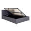 Oyibo Upholstered Grey Gas-lift Ottoman Storage Bed-1122124547