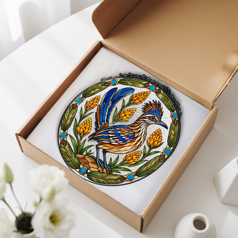 Birds Window Panel, H 12 po