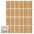 6.3" x 11.8"  3D Wall Panel in Brown 24 pack