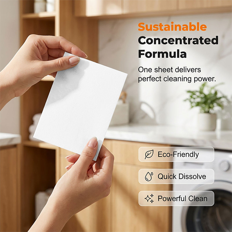 a Detergent Dissolvable Floor Cleaner Sheets