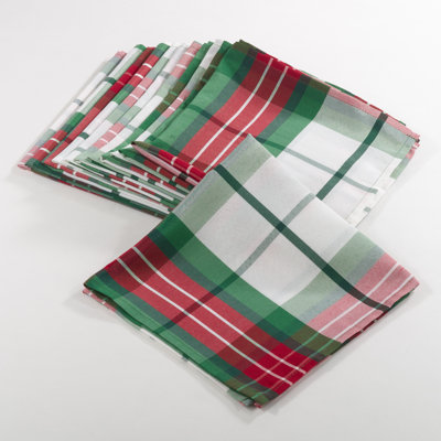 Senter Polyester Plaid Square Napkin