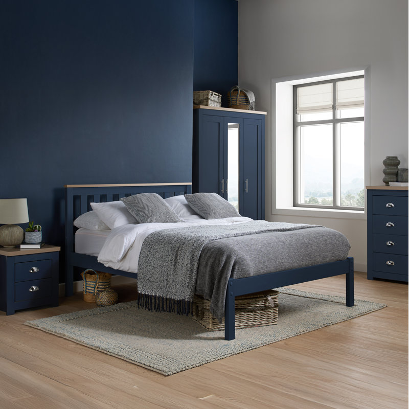 Portico 3 Door Wardrobe, Blue