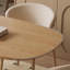 Ensemble de table de salle à manger moderne et simple en bois massif ovale-109743481