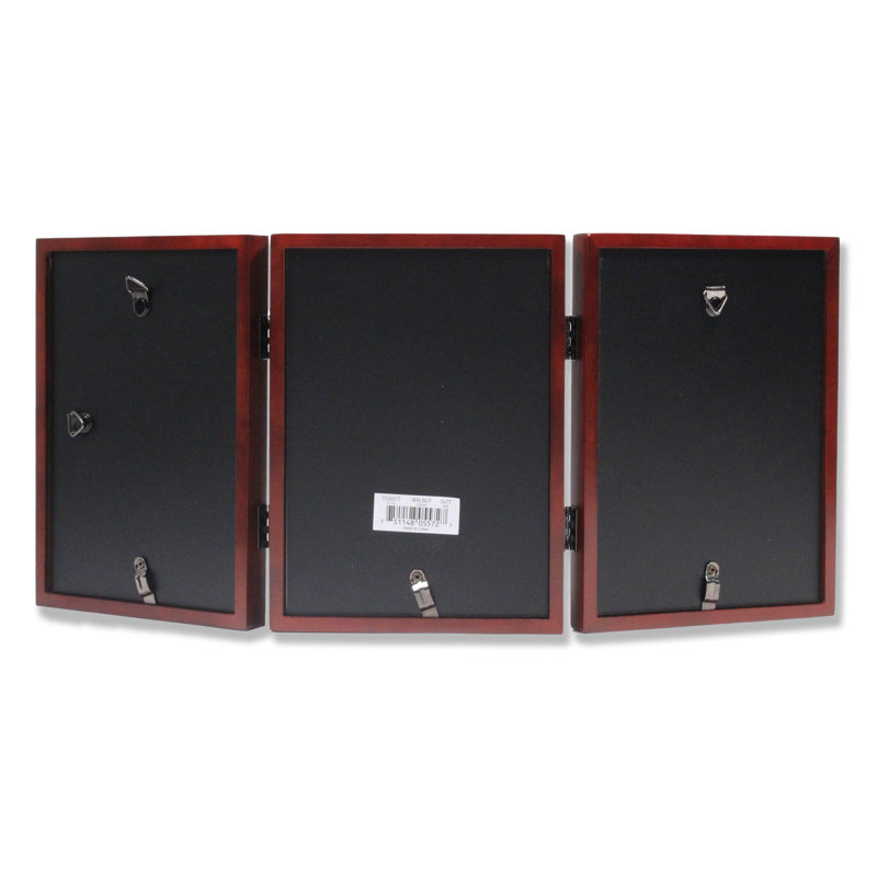 Cadre photo Smethwick Trio, 4 po x 6 po, Noyer satiné