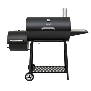 Royal Gourmet CC1830SC Charcoal Grill Offset Smoker with Cover, 811 Square  Inches, Black, Outdoor Camping
