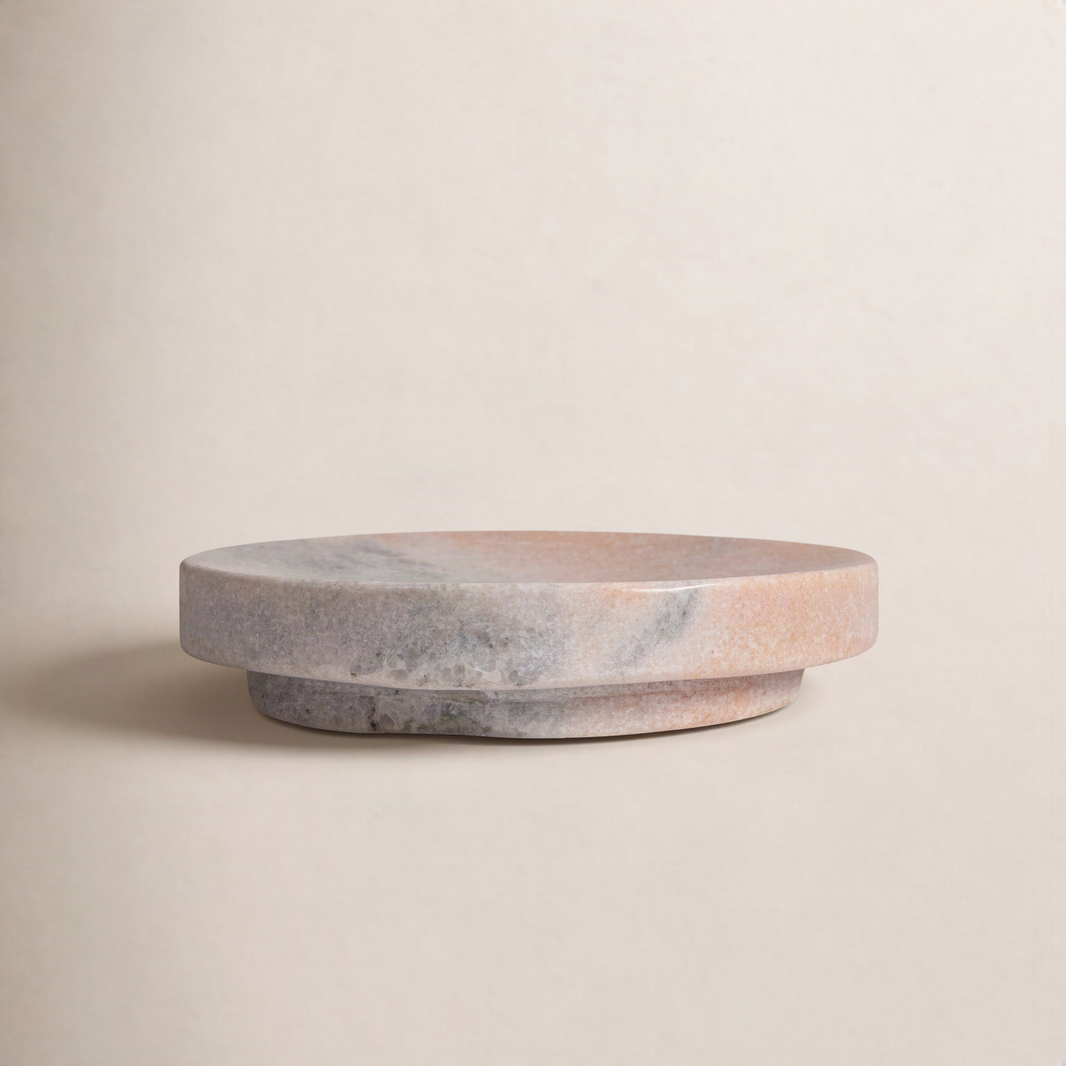 Marble Soap Dish, Natural