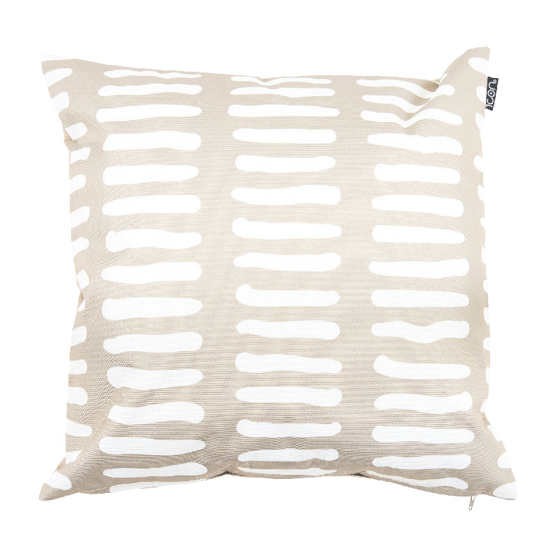Stripe Indoor-Outdoor Cushions, Ivory Striped