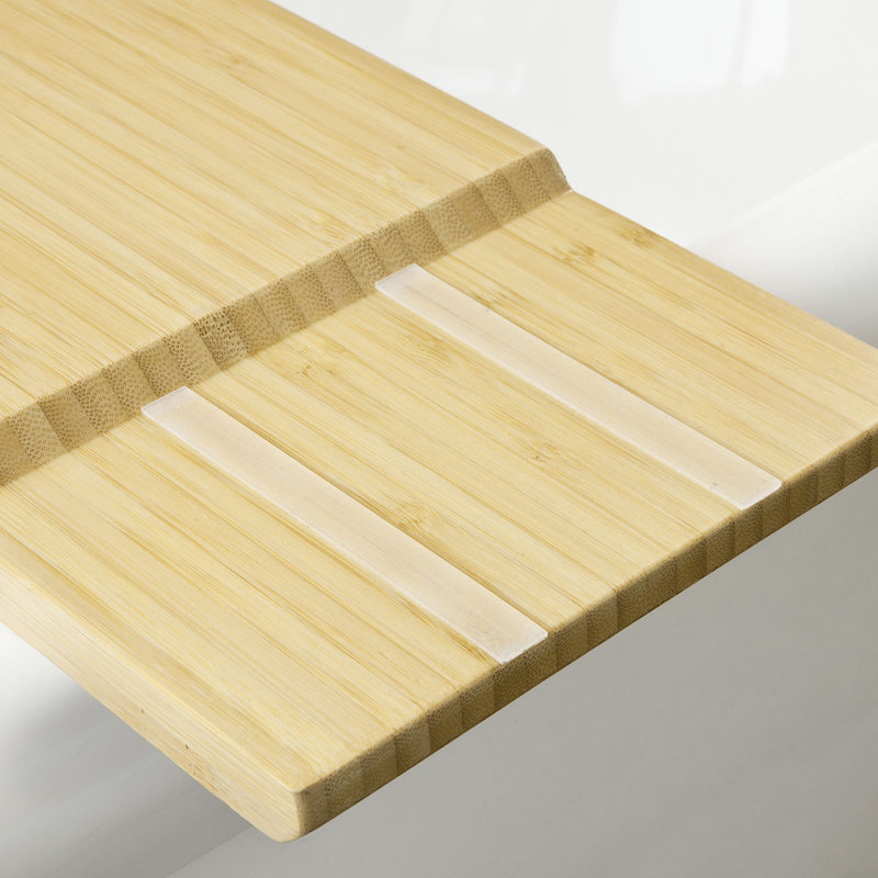 Carruth Bamboo Bath Caddy, 2.5cm H x 70cm W x 15cm D