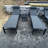 24.8" W Aluminum and Metal Reclining Outdoor Chaise Lounge Set with Wheels-1991475486
