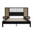 Queen Wooden Wall Bed With 2 Nightstand In Antique Oak-552756658-552756657