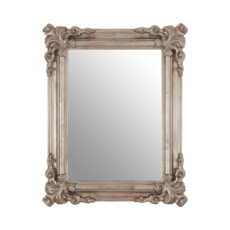 Abney Solid Wood Flat Wall Mirror