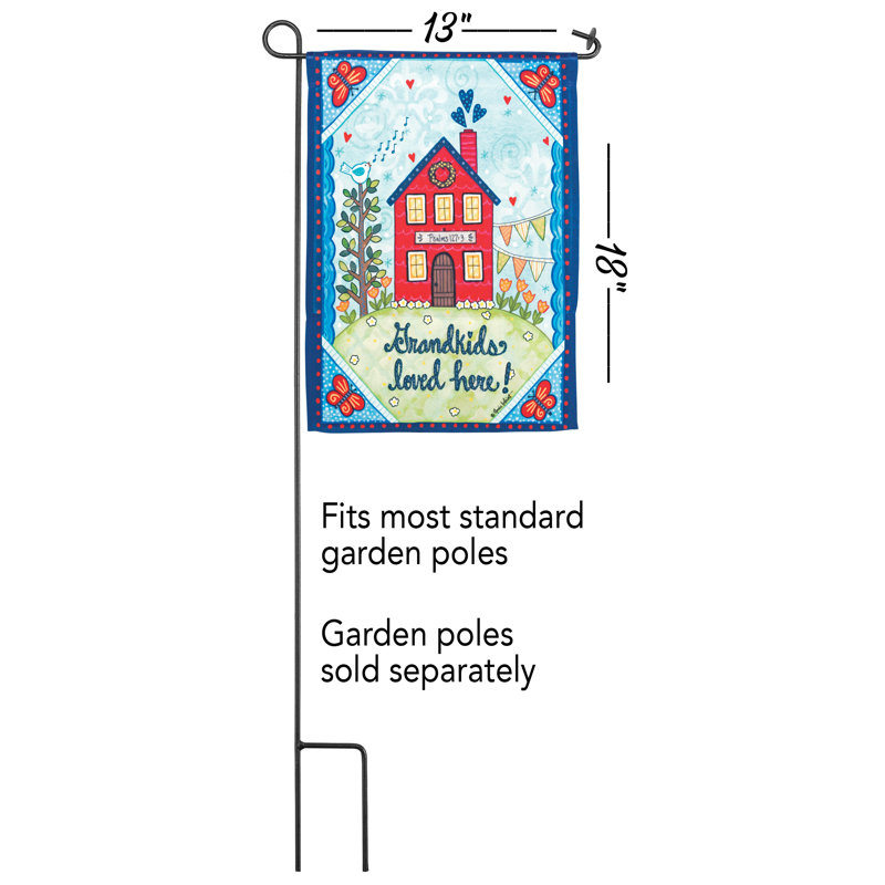Drapeau de jardin Demon en polyester 18 x 13 po Demonia