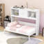 Lit escamotable simple avec station de charge et tiroir de rangement-1385062352