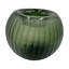 Vase en verre vert 9 "