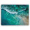 Art mural de vagues aériennes avec vagues de rivage rocheux