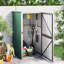 Alianie 88 x 89 x 159 / 161 cm Plastic Flat Tool Shed