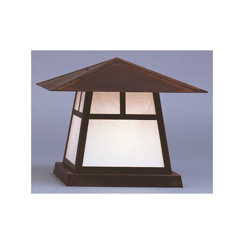 Carmel 1 - Light Pier Mount Light, Dart, Tan, Raw Copper