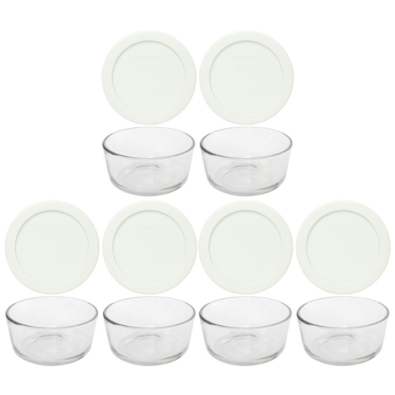 Ensemble de 6 contenants alimentaires Badriya, Blanc