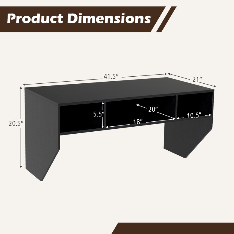 Callini Floating Desk, Black