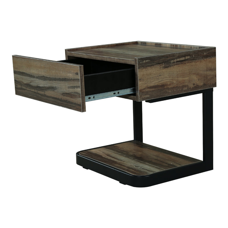 Charolette 1 Drawer Nightstand, Maple