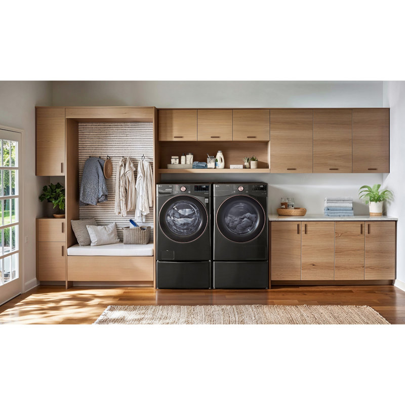 LG 4.5 cu. ft. Ultra Large Capacity Smart wi-fi Enabled Front Load Washer with TurboWash 360° and Built-In Intelligence