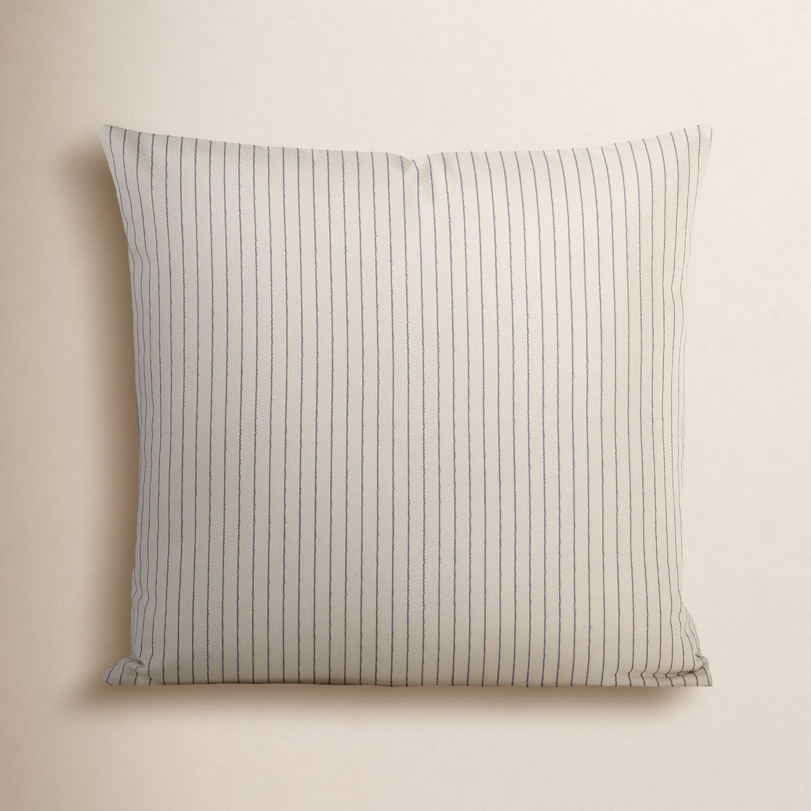 Hadwyn Geometric Cotton Throw Pillow, Chambray, Square 20", Feather
