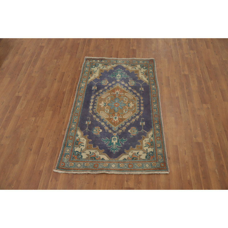 Tapis traditionnel rétro en laine 3 x 5