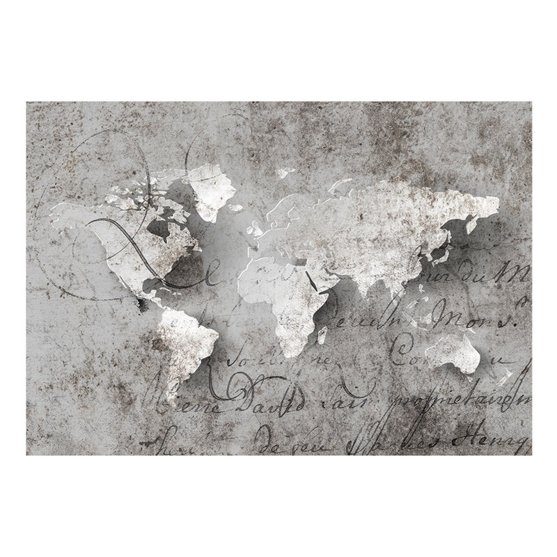 Map and Letter Wallpaper Mural, 350 cm x 245 cm
