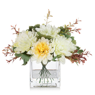 Lincoln Faux Silk Daisy Arrangement in Vase