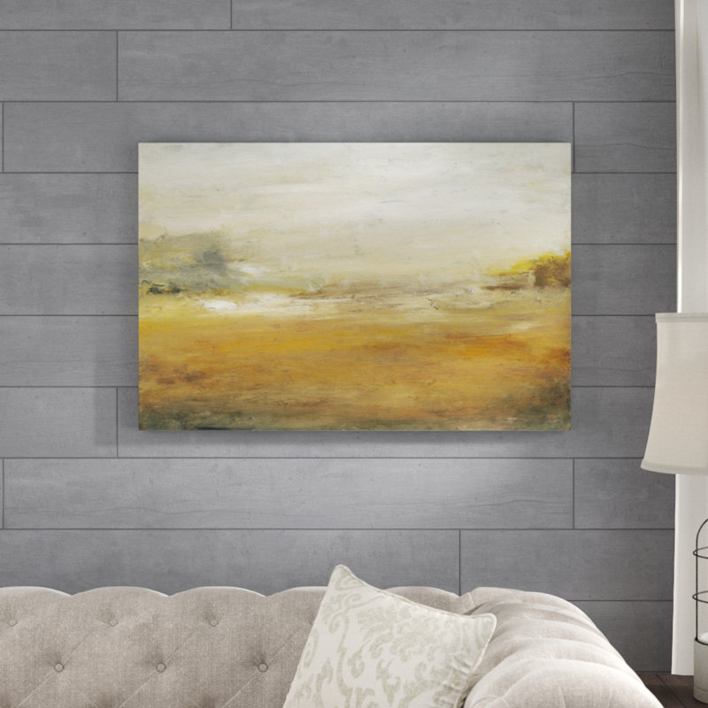 «Le long de l'île II», peinture sur toile, H 24 po x l 36 po
