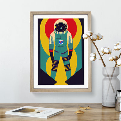 Astronaut Pop Art No.2 - Single Picture Frame Print