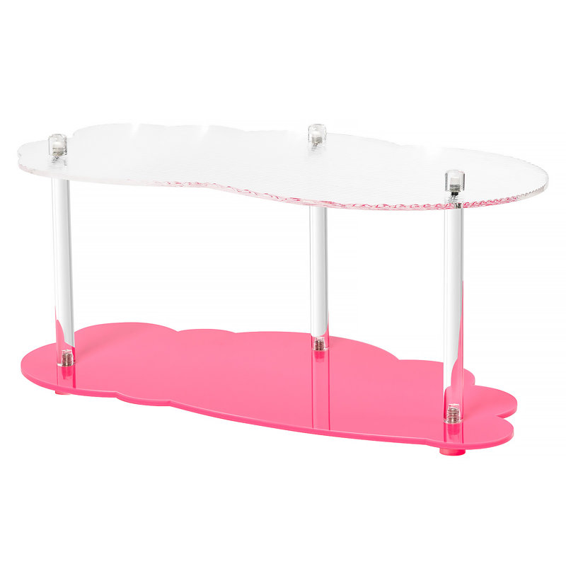 Organisateur de maquillage en acrylique Kedwin, Rose
